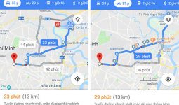 chỉ đường xe máy trên google map