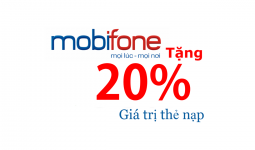 mobifone khuyến mãi 20%